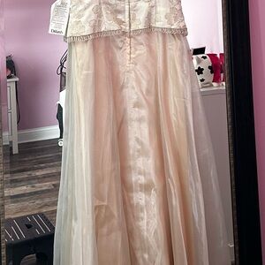 Elegant Long Cream Gown